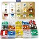140 Pcs Fuses Automotive Kit - Blade Auto Fuse Assortment Standard and Mini Car Fuse for Marine, RV, Camper, Boat, Truck (5A 7.5A 10A 15A 20A 25A 30AMP/ATC/ATO)