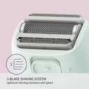Panasonic Electric Bikini Trimmer, Women's Waterproof, Full-Body Cordless Electric Razors for Women with Bikini Attachments, 3 Hypoallergenic Blades, for Travel, Shower and Everyday Use - ES-AWL6AG