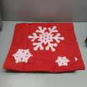 MIULEE Pack of 2 Christmas Decorative Snowflake Throw Pillow Covers Canvas Embroidery Winter Cushion Cases Holiday Decor Soft Pillowcases for Winter Couch Sofa Bedroom CarRed, 18x18in