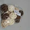 Pemalin Natural Decorative Wicker Rattan Balls- Vase Filler, House Ornament, Christmas Tree Garden Wedding Party Coffee Table Decoration,Craft DIY, Parrot, Bird Toys Balls.