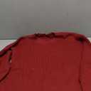 ANRABESS Womens Oversized Long Sleeve Shirts Ribbed Knit Tunic Tops Side Spilt Casual 2025 Fall Outfits (Medium, Red)