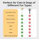 2 x Self Cleaning Slicker Cat & Dog Brush - Skin Friendly Shedding Grooming Tool for Pets, Pet Supplies Accessories, Deshedding Comb for Short Long Haired Kittens, Massage Function to Removes Loose Fur