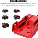 2 Pack Power Wheel Adapter for Milwaukee Battery Adapter 18V Power Wheels Battery Converter 12AWG Wire with Fuse Holder and 6PCS 30Amp Fuses for 18V Battery UIInosoo for DIY, RC Toys and Robotics