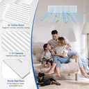Fancat 30x6 Duct Opening | Steel Return Air Grille | Vent Cover Grill for Sidewall and Ceiling | HVAC Cold Air Intake Grille | White | Outer Dimensions: 31.75"W X 7.75"