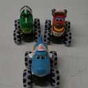 JOYIN 3 Pack Monster Truck Toy - Motion Activated Light-Up Cars for Toddlers - Monster Treads Lightning Wheels - Baby Toy Present - Press & Go Cars for Boys Girls Birthday Gifts