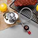 BESPORTBLE Portable Camping Gas Stove, Stainless Steel Mini Propane Burner for Outdoor Cooking, Lightweight Pocket-Sized Bbq Furnace for Hiking and Picnic