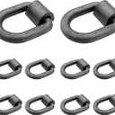 10Pack 1" Weld On D Ring Heavy Duty, Weldable Trailer D-Rings 1 inch for Truck Trailers, Breaking Load 46, 800lbs