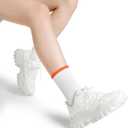 DREAM PAIRS Women Chunky Fashion Sneakers Platform Bold Lace-Up Comfortable Sneakers. (7)