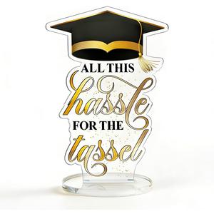 Class of 2026 Inspirational School Graduation Graduate Gifts for Women Men Student Acrylic Keepsake Desk Decor, 2026 High School College Masters Degree Phd Graduation Gift for Women Men Friends, All