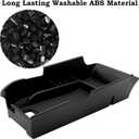 Compatible with Camry XLE or XSE 2018-2021 2022 2023 2024 & Camry LE SE 2020-2023 2024 Center Console Organizer Tray Accessories, Fit Dual USB Portsnot for 9th 2024 2025 Camry (Black)