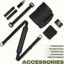 Shoulder Strap, Universal Replacement Adjustable Padded Bag Strap with Metal Hooks for Golf Bags, Luggage, Backpack, Tools in Outdoor Camping Travel Trips (Strap and Black Handle)