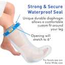 TKWC INC 100% Waterproof Leg Cast Cover for Shower  Reusable Watertight Foot Protector with Anti-Slip Bottom  Comfortable, Easy to Use