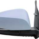 Passenger Right Side Door Mirror Power and Heated Glass with BLIS Turn Signal Light and Primer Back Manual Folding for Toyota Tacoma 2017-2023