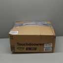 TAOSON Pack of 2 Canvas Throw Cushion Cover Pillow Covers Cases for Couch Sofa Home Decor Modern Quatrefoil Accent Geometric with Hidden Zipper Closure Only Cover 18 x 18 Navy Blue White