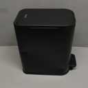 Cesun Small Bathroom Trash Can with Lid Soft Close, Step Pedal, 5 Liter / 1.3 Gallon Stainless Steel Garbage Can with Removable Inner Bucket, Waste Basket for Bathroom, Bedroom (Matte Black)