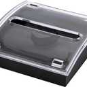 1 Pcs Pop Up Sticky Note Dispenser Sticky Note Holder Pop Up Note Dispenser Transparent Top for 3 x 3 Inch Sticky Notes School Office Home Store Black Base Clear Top (1)