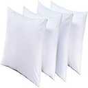 Niagara 4 Pack Pillow Protectors King 20x36 Inches Lab Certified Ultra Fresh Treated 100% Cotton Non Crinkle Quiet Breathable Zipper Covers Cases White