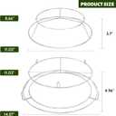 Rib Hanging System for Big Green Egg Medium, 3-Tier Rib Hanger with Removable Cooking Hooks 304 Stainless Steel Replacement Kit Grill Racks BGE Accessories