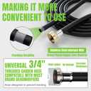 30FT Dehumidifier Drain Hose 3/4" FHT,Leakproof Dehumidifier Hose with Rustproof Durable Connector,Thickened drain hose for dehumidifier indoor,Perfectly Compatible with Most Brands of Dehumidifiers