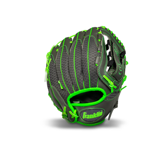 Franklin Sports Shok Sorb Kids Teeball Glove, 10.5 in, Lime Green, Right Hand Throw