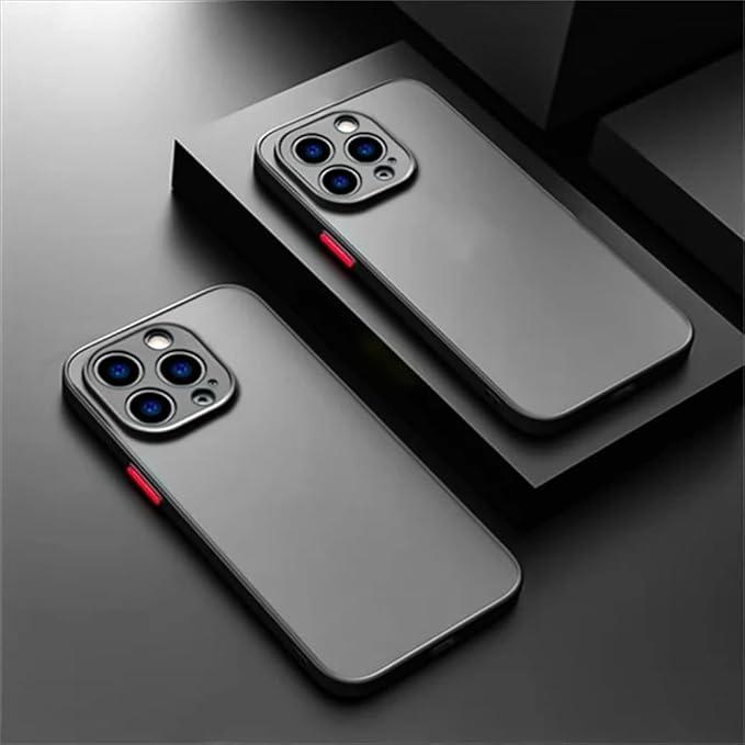 Armor Matte Phone Cases for iPhone 17 16 11 13 12 Pro Max Mini Shockproof Case for iPhone 17 Air 15 14 Pro Max 16 Plus Cover,Black,for iPhone 13