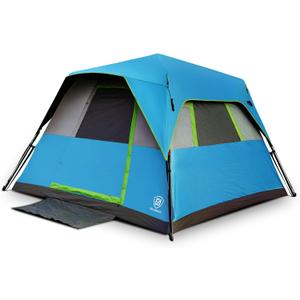 EVER ADVANCED 6 Person Camping Tent, Blackout Instant Cabin Tent for Family, 108 x 108 x 73"