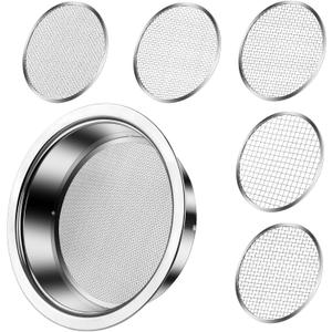 Bonsai Soil Sifter Set for Gardening - Soil Sieve with 5 Interchangeable Mesh (1mm, 3mm, 5mm, 7mm, 9mm), Garden Sifting Screen for Dirt, Sand, Rock, Filtration, Compost and Bonsai