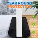 Comfyanno Under Door Draft Stopper - Bottom Door Seal & Gap Filler- Fits 30 to 36 Door, Block Noise, Sound, Air, Bugs, Dust, Easy to Install, Double Side Block, No Adhesive, Black
