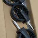 ROSONG Collapsible Wagon Cart with Wheels Foldable  Folding Utility Heavy Duty Wagons Carts for Grocery Sports Garden Shopping Camping Wheelbarrows (Black, 120L)