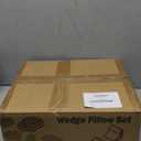 Yojoker 4PCS Orthopedic Bed Wedge Pillow Set for Sleeping, Post Surgery Foam Pillow for Body, Back and Leg Pain Relief, Triangle Adjustable Support Pillow - Acid Reflux Sleeping Pillows Navy