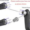 M MINGLE Replacement Pressure Washer Gun with Extension Wand, M22 15mm or M22 14mm Fitting, 5 Nozzle Tips, 40 Inch, 4000 PSI