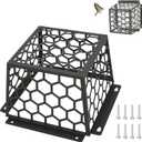 Dryer Vent Bird Guard Cover, Heavy-Duty Steel 7"x7"x5", Fits 34 Inch Dryer/Bathroom/Kitchen Exhaust Vents, Rust-Resistant Metal Pest Guard with Screws, Easy Install Dryer Vent Cage (Black)