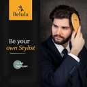 Belula Men's Hair Grooming Set: Boar Bristle Brush, Nylon Pin Brush, Wooden Comb, and Travel Bag for Styling