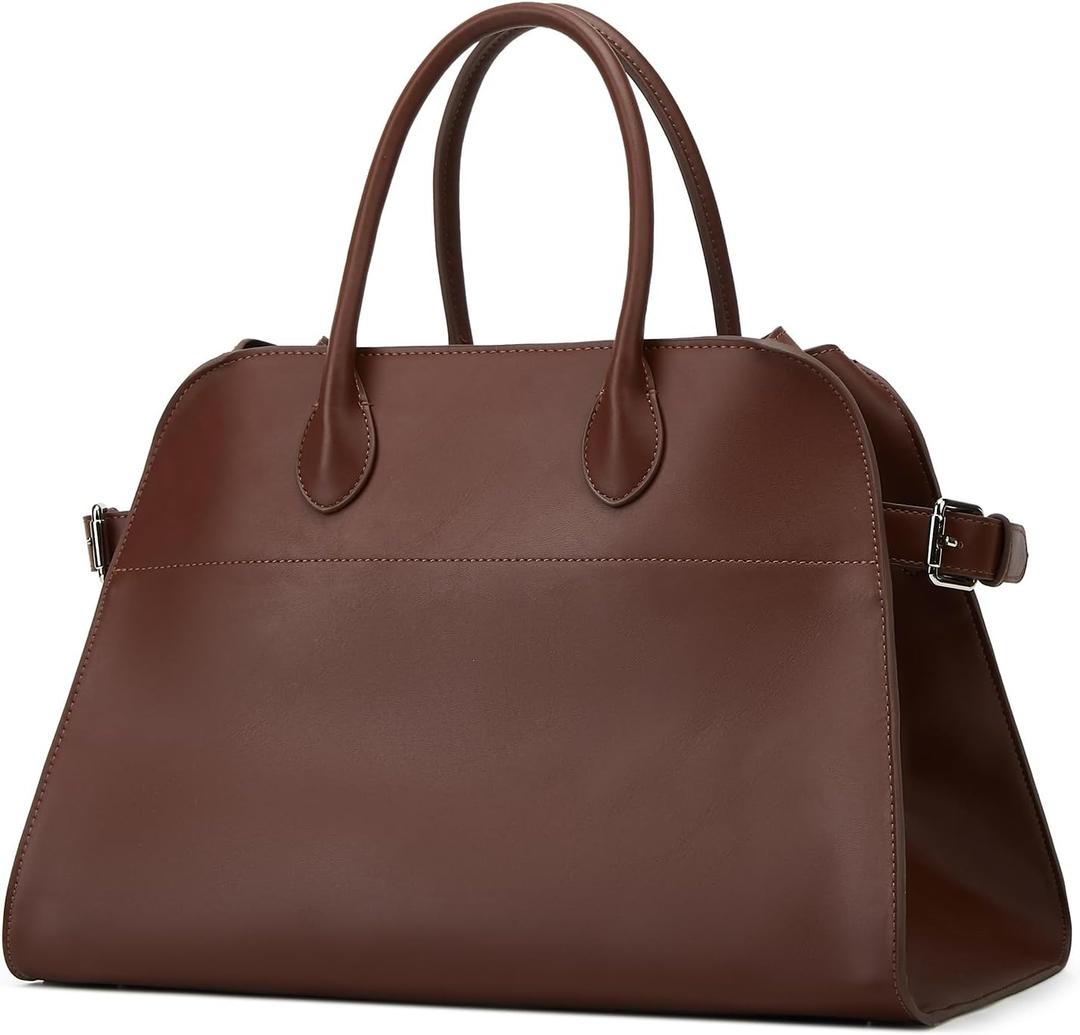 Leather Tote Bags Women Slouchy Large Tote Bag Top-handle Shoulder Bag Trendy Travel Work Bag PU Leather Purse Handbag 2026