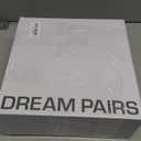 DREAM PAIRS Women's Gogo Boots Square Toe Chunky Wide Calf Knee High Boots For Women (8.5, White/Patent/Pu)