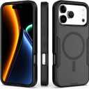 Designed for iPhone 17 Pro Max Case, Strong Magnetic, Compatible with MagSafe, Dual Drop Protection, Dustproof, Non Fading, Non Yellowing, Matte Anti Slip,for Men and Women, Black Black