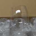 FOCUSLINE 32 Pack Plastic Wine Glasses Stemless, 12 Oz Crystal Clear Disposable Wine Cups, Reusable Plastic Wine Glasses for Parties Weddings, Shatterproof Recyclable and BPA-Free