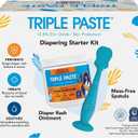 Triple Paste Diaper Rash Cream for Baby & Baby Spatula Bundle - 16 oz Zinc Oxide Ointment and Spatula Treatment, Soothe and Prevent Rash with a Pediatrician-Recommended Hypoallergenic Formula