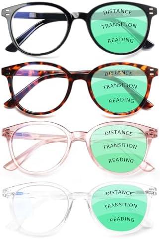 4 Pack Reading Glasses Spring Hinge Stylish Readers Black/Tortoise for Men and Women (Colour mixture, 1.00, x)