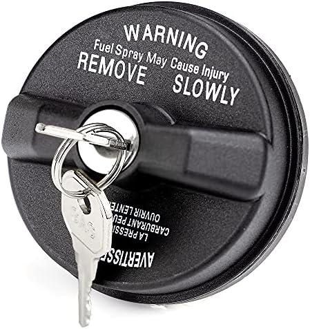 Locking Gas Cap, Lock Fuel Cap For Jeep Wrangler JK TJ, Liberty, Cherokee, Compass, Grand Cherokee, Commander, Patriot & Dodge Ram 1500 2500,Journey,Caravan,Charger,Challenger,Dakota,Durango,Avenger