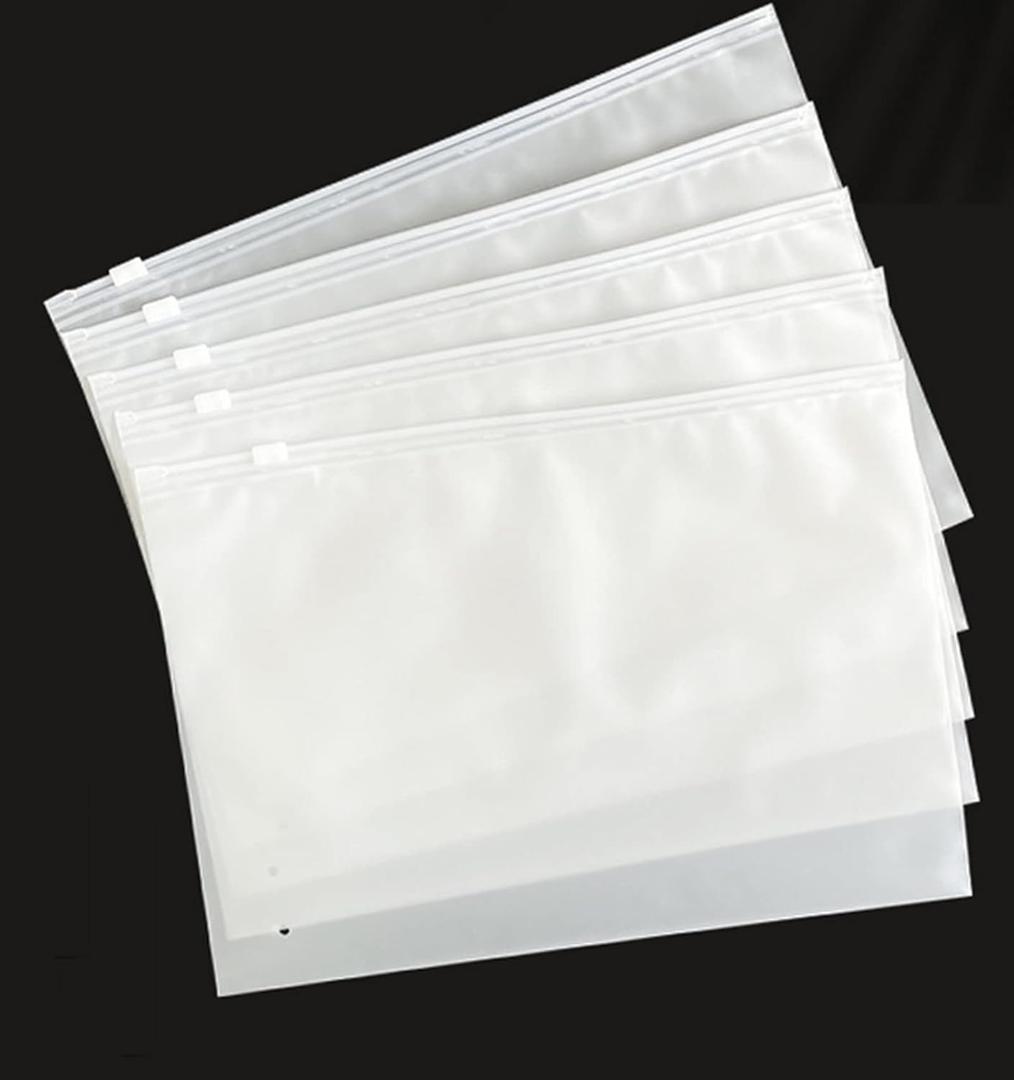 100pc Travel Storage Bags,Clothes Packaging Bags for Shipping,T-Shirt Bags,3mil Horizontal Packaging Bags with Vent Hole, Fast Resealable Poly Plastic Merchandise Zip Bags (6x8")