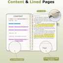 Harphia College Ruled Hardcover Notebook for Work and Study. Lined Spiral Journal, 152 Pages, 100gsm Paper, Journals for Writing - A5(6"x8") (Green)