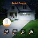 45W 5500LM Outdoor Flood Lights, Dual Head Wall Switch Controlled LED Exterior Flood Light, 5000K Daylight, IP65 Waterproof Hardwired Security Light for Outside Garage Yard (White), 1 Pack