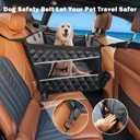 MIXJOY Dog Car Seat for Large Medium Dogs, Back Seat Extender for Pets, Waterproof Pet Carseat for Medium Sized Dog, Hammock for Pet, with Storage Pocket for Cars/SUV/Truck(L-28 * 22 * 20.5in)