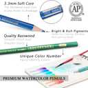 LBW Professional Watercolor Pencils for Adult Coloring Books, 72 Blendable Watecolor Pencils Set for Artists Beginners, Water Soluble Colored Pencils Wet or Dry