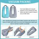 Barydat 2 Pcs Car Travel Pillow for the Back Seat 28 x 18 in Sleeping Reading Pillows for Long Distance Travel Car Cushion for Kids Adults Head and Body Support U Shaped Pad for Travel(Gray, Green)