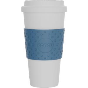 Copco Acadia 16 oz Travel Mug - Insulated Reusable Coffee Tumbler with Double-Walled Plastic, Leak-Proof Lid, BPA-Free - Portable Mug for Hot & Cold Drinks, Cup Holder Friendly (Blue)