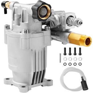 VEVOR Pressure Washer Pump, 3/4" Shaft Horizontal, 2500-3400PSI, 2.5 GPM, Replacement Power Washer Pumps, Parts Washer Pump, Compatible with Honda, Simpson, RYOBI, Briggs & Stratton, Subaru, Craftsman