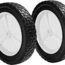 10 Inch Lawn Mower Wheels for Oregon 72-110 Hand Trucks Plastic Wheel Compatible with Craftsma n/AYP/MTD Push Lawnmower, Hand Truck, 10 x 175, 2 pack
