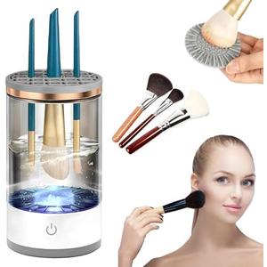 Electric Makeup Brush Cleaner - Automatic Spinning Makeup Brush Cleaner,Multi-Use Cosmetic Brush Cleanerfor All Size Makeup Brushes